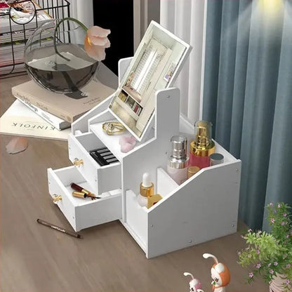Elegantni organizator za šminku sa ogledalom - Azijashop