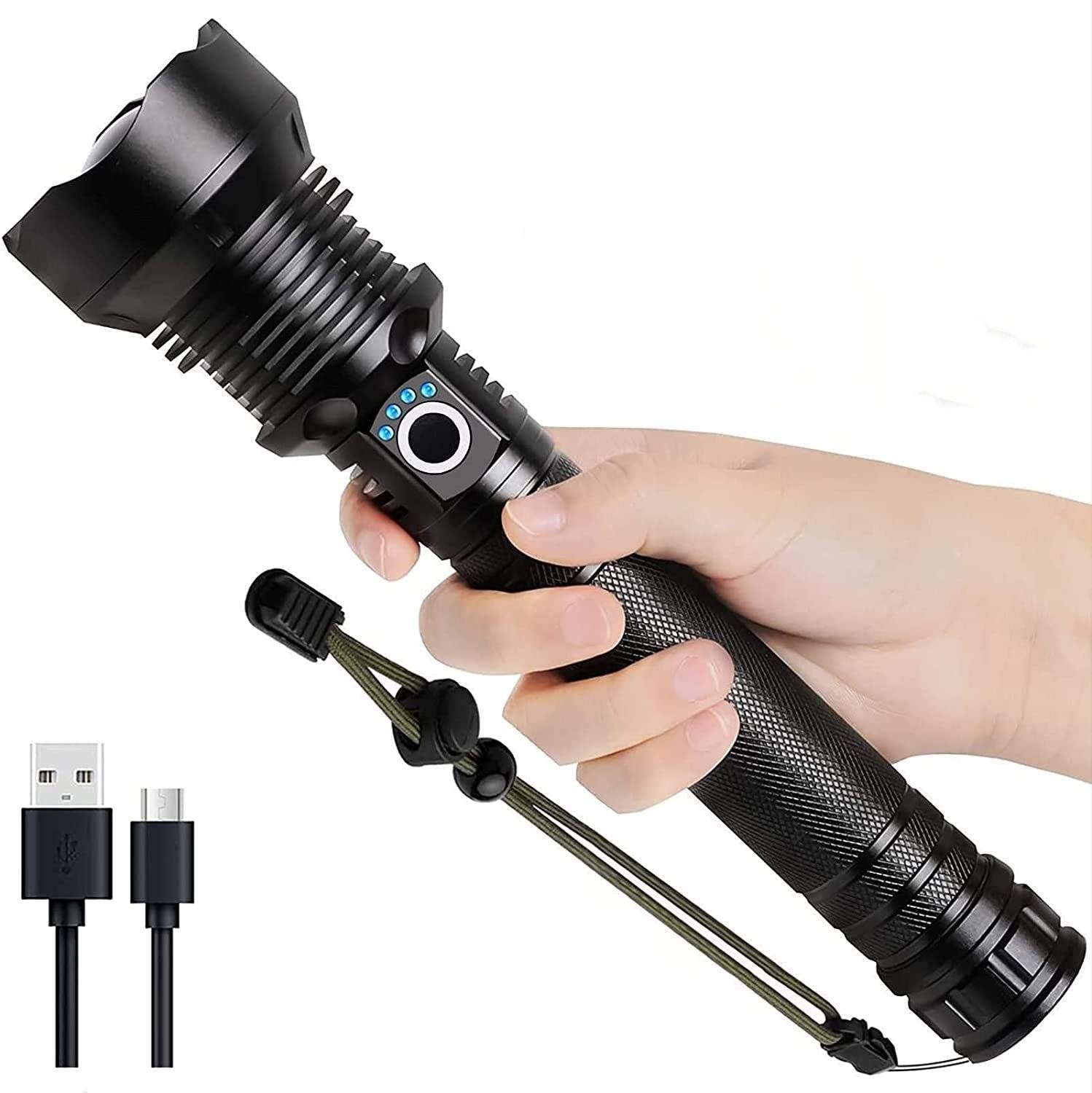 Snažna taktička baterijska LED lampa - Azijashop