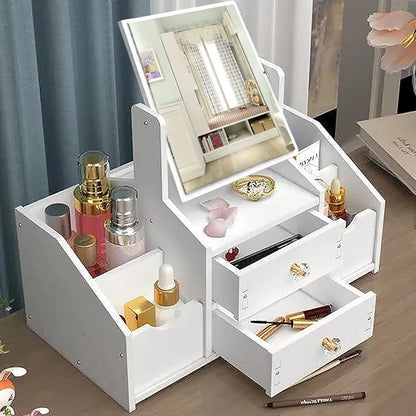 Elegantni organizator za šminku sa ogledalom - Azijashop