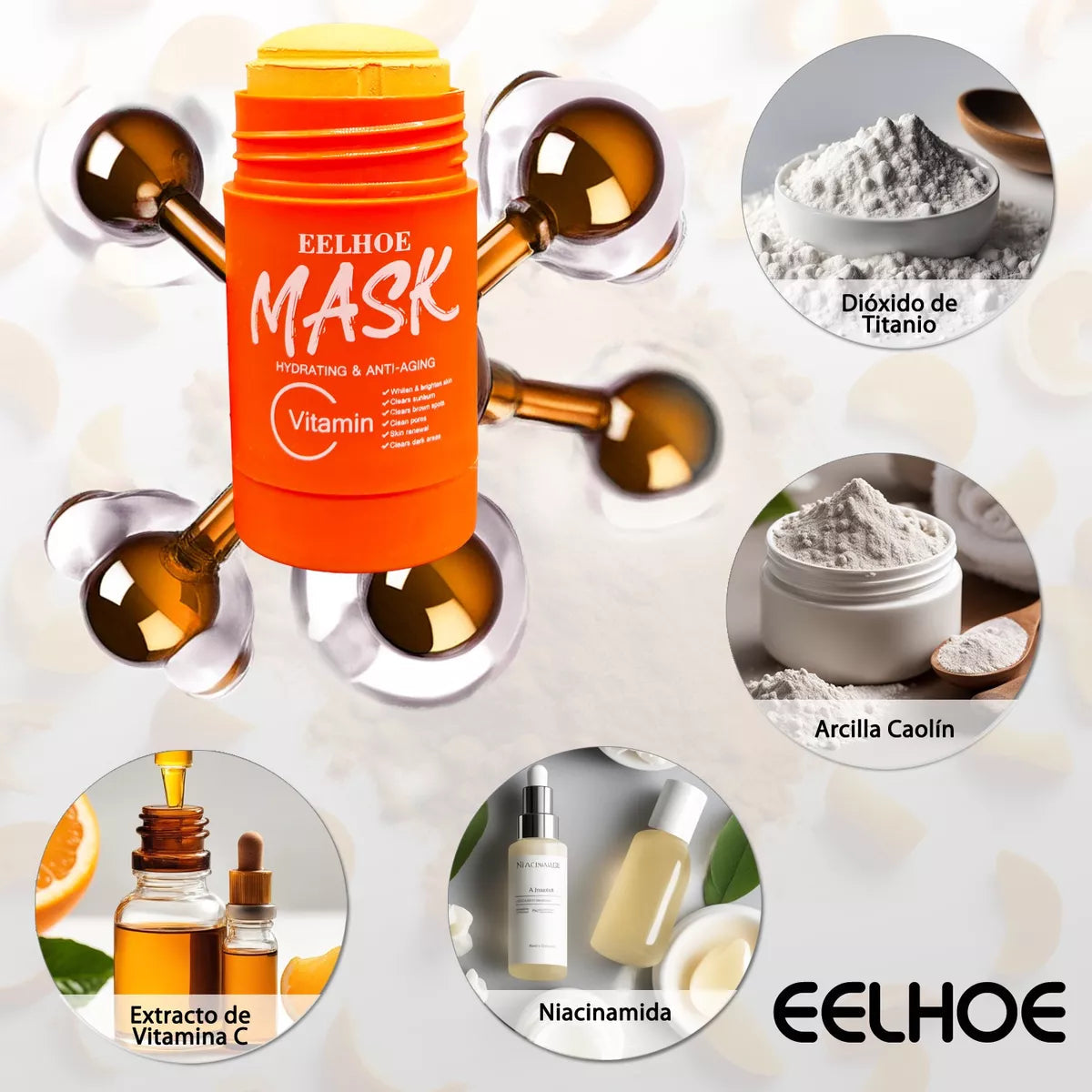 Eelhoe maska sa vitaminom C - sjaj mladalačke svežine Azijashop