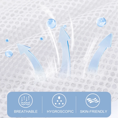 Higroskopna i prozračna mrežasta marama za nošenje beba, prijatna za osetljivu kožu, sigurnost za novorođenče, ergonomska podrška.