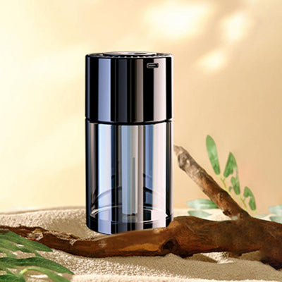 Kompaktni cilindricni ovlazivac vazduha elegantan crni dizajn za dom i kancelariju prenosni aromaterapija