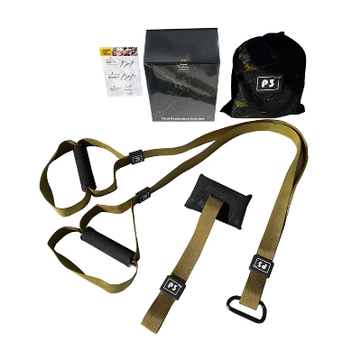 Kompletan set suspenzionih traka za trening, funkcionalni trenažer, rekviziti za vezbanje, otporne trake, oprema za fitness.
