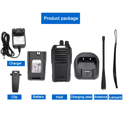 Kompletan paket toki voki oprema punjac slusalice klips antena baterija svi delovi za upotrebu profesionalne radio stanice