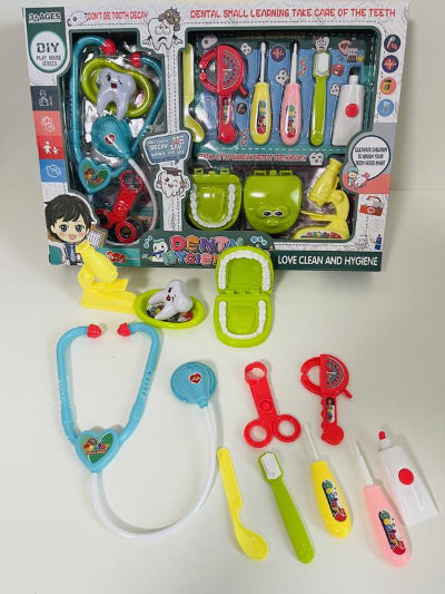 Veliki set igracka doktor zubar sa vilicom i zubarskim alatom za ucenje higijene i prevazilazenje straha
