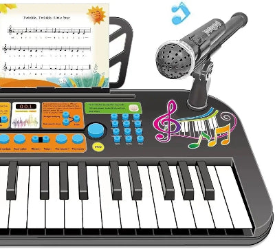 Kontrolna tabla decijeg sintisajzera sa bubnjevima i tasterima za efekte Razliciti tonovi i ritmovi Edukativni muzicki klavir