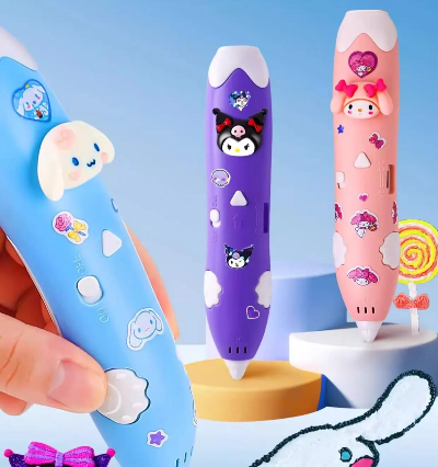 Kreativna 3D olovka u raznim bojama sa zabavnim detaljima. Idealna za razvoj motorike i maste. Odlican poklon za decu.