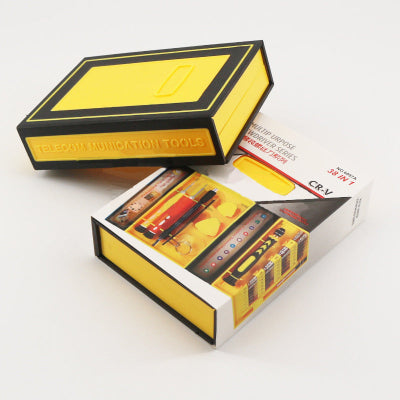 Kutija sa setom preciznih odvrtača srafcigera alat za elektroniku zuto crna boja pakovanje