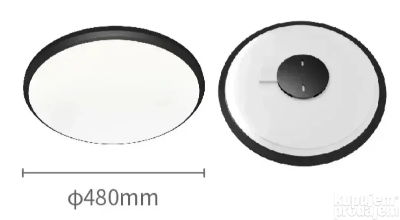 Velika LED plafonjera Jortan precnik 480mm 48cm dimenzije led svetla za veliku prostoriju kuhinja dnevni boravak