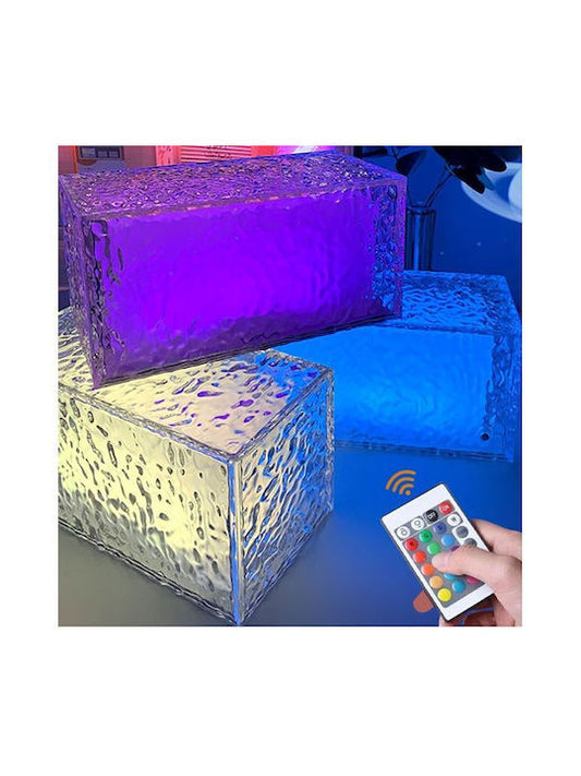 Lampa u obliku ledene kocke rgb - Azijashop