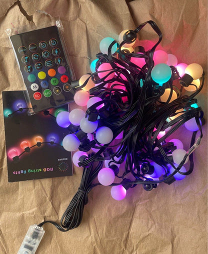 Lampice RGB 10 metara Bluetooth - Azijashop