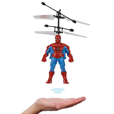 Leteći Spiderman helikopter igracka na senzor superheroj avion figurica decija igra