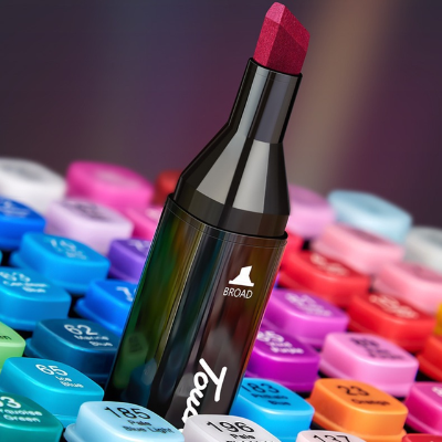 Detalj sirokog vrha Touch markera visoka pigmentacija mastila za popunjavanje velikih povrsina idealno za graficki dizajn