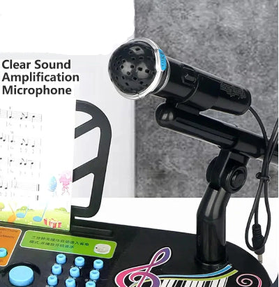 Mikrofon za deciji klavir sa jasnim pojačanjem zvuka Idealno za pevanje i karaoke Dečiji muzički set za igru i nastupe