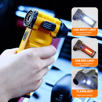 Multifunkcionalni mini duvac sa COB belim i crvenim svetlom za upozorenje idealan za ciscenje alata i elektronike