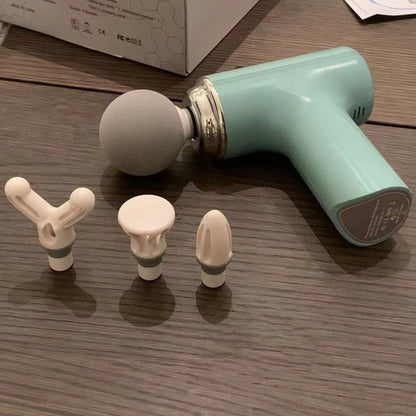 Mini gun masažer 4 nastavka za masažu - Azijashop