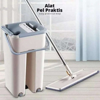  Praktican mop sa kantom za cedjenje, idealan za brzo i lako pranje podova. Inovativan dizajn za efikasno ciscenje.