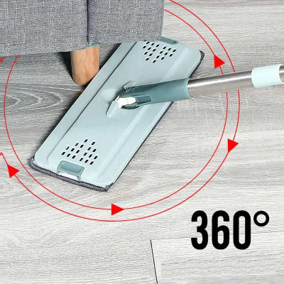 Mop sa glavom koja se rotira 360 stepeni za maksimalnu fleksibilnost. Lako manevrisanje oko prepreka i efikasno ciscenje.