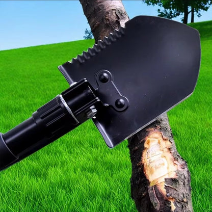 Visoko-kvalitetna multifunkcionalna lopata za prezivljavanje na otvorenom sa testerom kao dodatak.