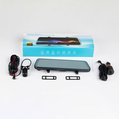 Komplet retrovizor kamera Dash Cam za automobile ceo set kablova i opreme za montazu Snimac voznje