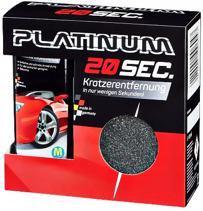 Pakovanje Platinum 20 Sec proizvoda. Specijalno sredstvo za negovanje vozila i uklanjanje povrsinskih ogrebotina.