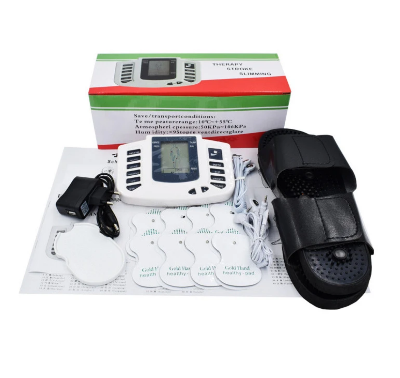 Pakovanje kutija TENS EMS uredjaj masazer za kucu fizikalna terapija papuce elektrode komplet oprema sertifikat