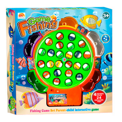 Prikaz pakovanja kutije za muzicku igru pecanje Fishing Game za decu uzrasta 3 godine i vise