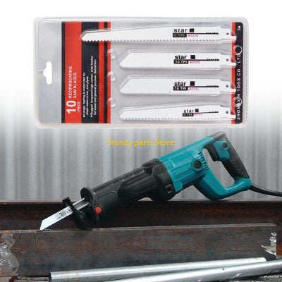 Blister pakovanje od 10 listova za reciprocnu testeru, razlicitih vrsta i zubaca za secenje drveta i metala.