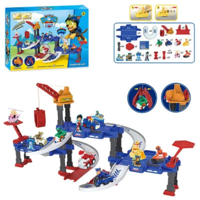 Set Patrolne Sape Paw Patrol staza sa delovima za sklapanje igracka sa figurama i kutijom idealno za poklon