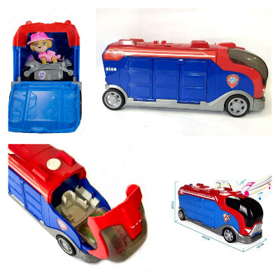 Igracka Paw Patrol kamion vozilo koje se transformiše zatvoreno i otvoreno za smeštanje figura