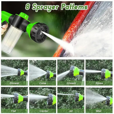 Podesiva mlaznica za crevo sa razlicitim sprej modovima. Idealna za pranje automobila, bastenskih povrsina i dvorista.