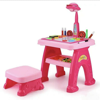 Dečiji stočić sa projektorom za crtanje - Azijashop