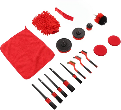 Set za auto detajling četke 17u1 - Azijashop