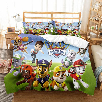 Posteljina Patrolne Sape Paw Patrol set jorgan navlaka za krevet prekrivac i jastucnica za decu
