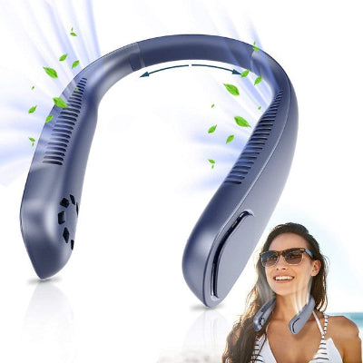 Prenosivi ventilator oko vrata, bez elisa, sa 360 stepeni hladjenjem. Idealan za sport, putovanja i leto.