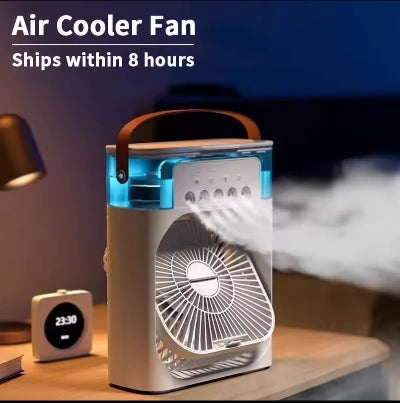 Multifunkcionalni prenosivi ventilator i klima uredjaj. Savrsen za spavacu sobu ili radni prostor. Poseduje ambijentalno nocno svetlo.