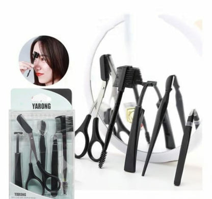 Prikaz seta u kutiji i kako se koristi cetkica za obrve