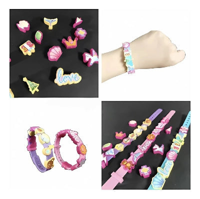 Privesci za narukvice koji svetle u mraku Svetlucavi nakit za decu Igracka za izradu licnih narukvica Šarm narukvice