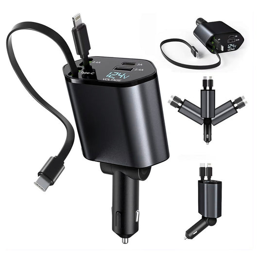 Multifunkcionalni punjač 4 u 1 za auto - Azijashop