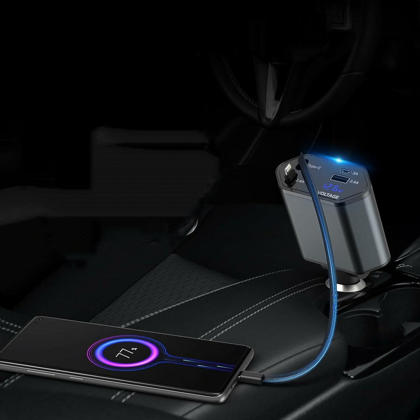 Multifunkcionalni punjač 4 u 1 za auto - Azijashop