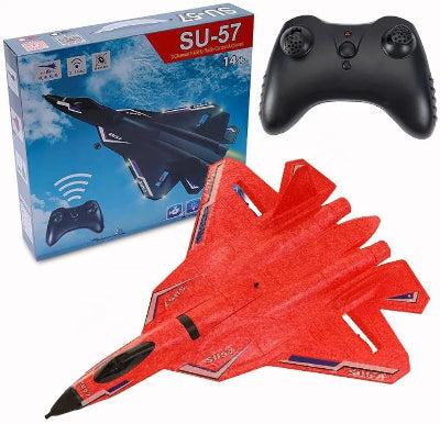 RC avion SU 57 crveni model drona igracka na daljinsko upravljanje sa daljinskim upravljacem kupi online povoljno