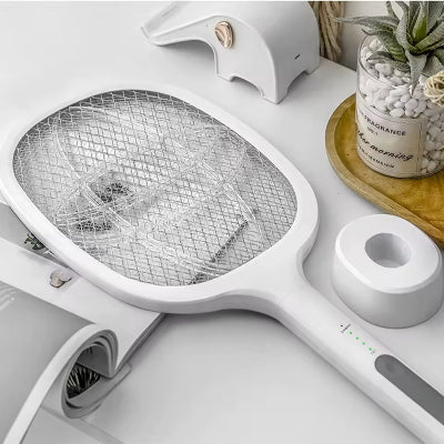 Detalji elektricnog reketa protiv komaraca, USB punjenje i dugotrajna baterija. Sigurno i higijensko unistavanje insekata.