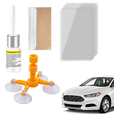 Kompletan set za reparaciju vetrobranskog stakla, uklanja ostecenja na automobilima.