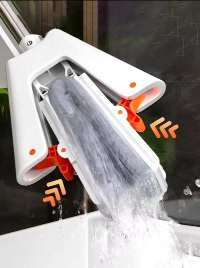 Mop sa automatskim cedjenjem, brisko za lako uklanjanje vode, samocisteci mop za pod, prakticno ciscenje, povoljno za kucnu higijenu.