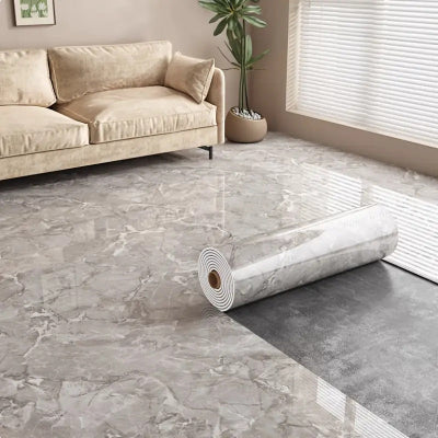 Samolepljiva folija mermer sivi dezen PVC obloga za podove Otporna na habanje i vodu