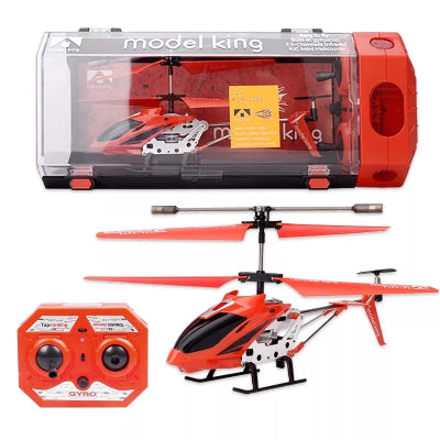 Crveni RC helikopter Model King na daljinsko upravljanje i pakovanje igracka za decake poklon