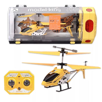 Zuti RC helikopter Model King na daljinsko upravljanje i pakovanje igracka za decake poklon