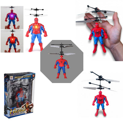 Set letećih superheroja igracka helikopteri Spiderman Hulk Batman Superman sa senzorom u ruci pakovanje