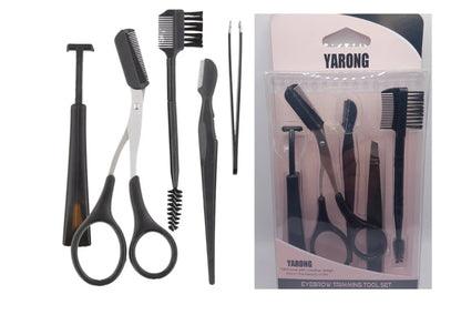 Set delova za oblikovanje obrva u kutiji i van nje