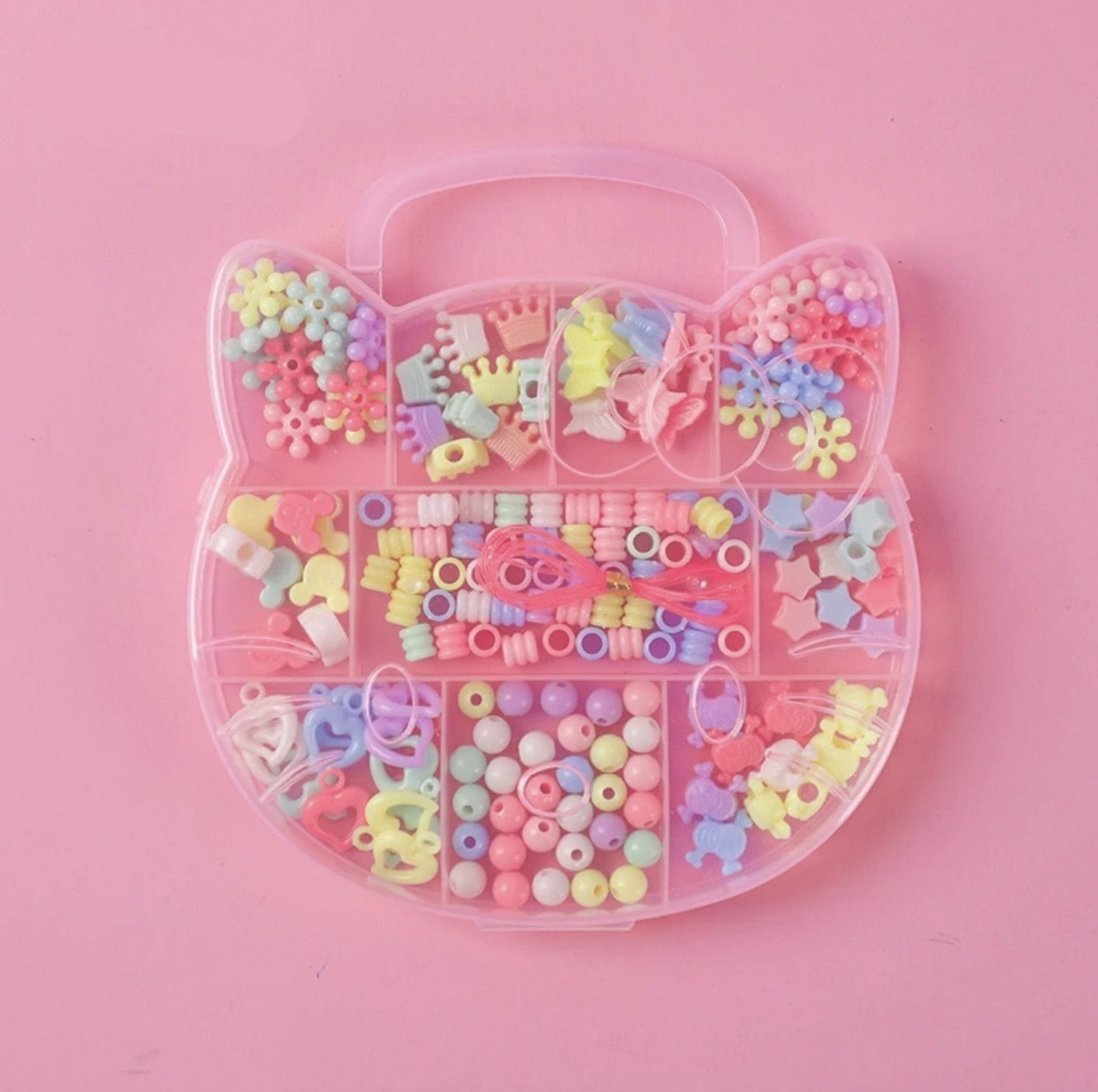 Set perlica za pravljenje ogrlica i narukvica za devojcice - Azijashop
